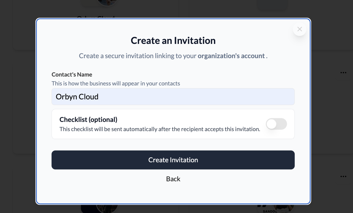 Send an onboarding checklist