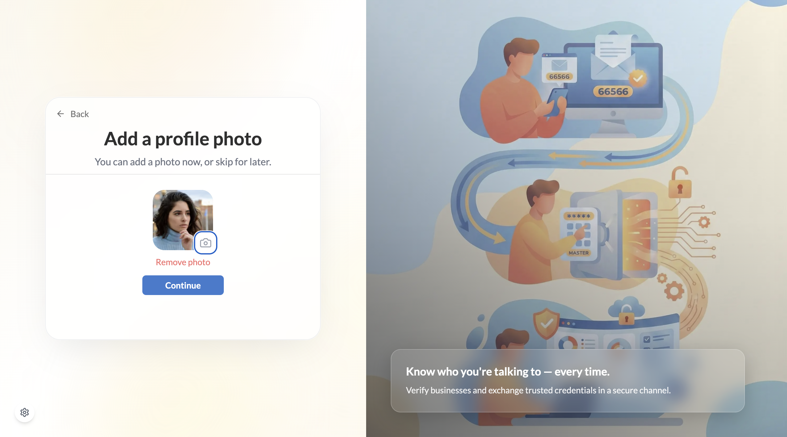 Profile photo uploaded successfully